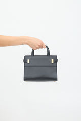 Saint Laurent Black Leather Manhattan Mini Bag