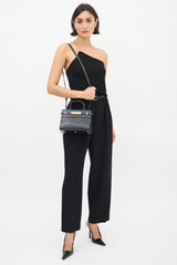 Saint Laurent Black Leather Manhattan Mini Bag
