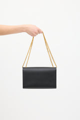 Saint Laurent Black Leather Medium Kate Bag