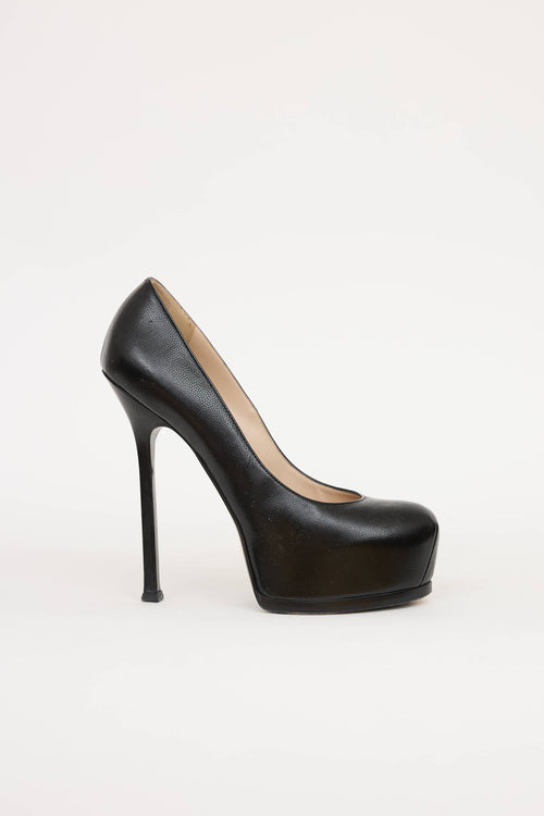 Saint Laurent Leather Tribtoo Platform Pump