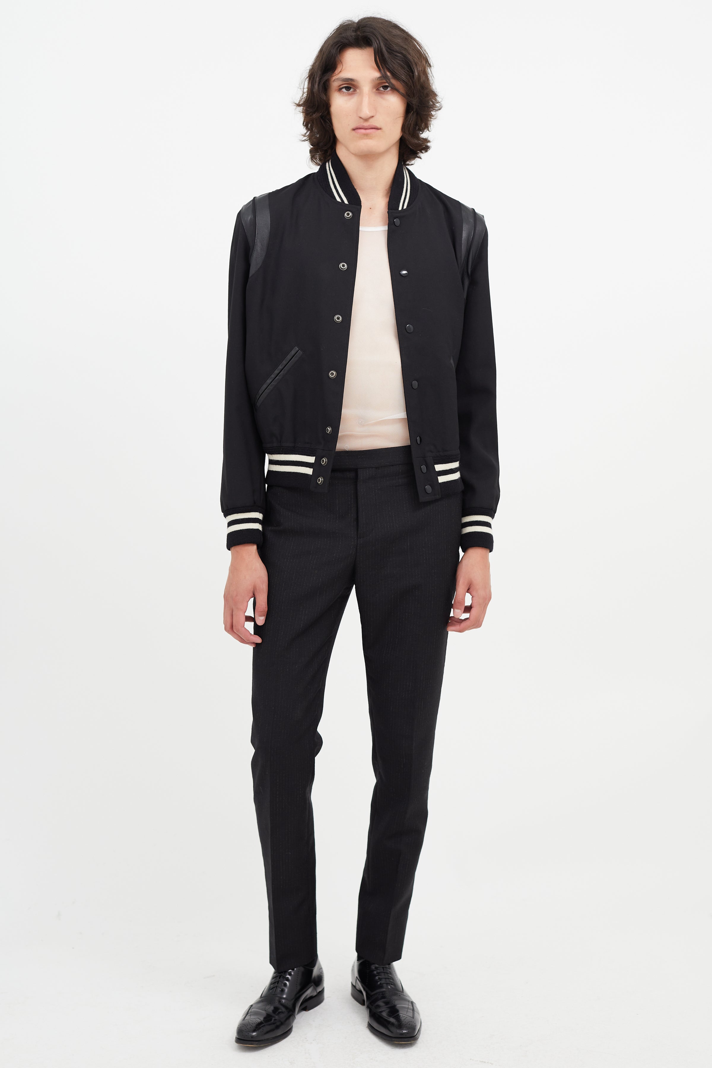 Saint Laurent 2014 Fall/Winter Collection | Leather jacket style, Jackets,  Leather jacket men