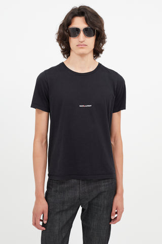 Saint Laurent Black Logo T-Shirt