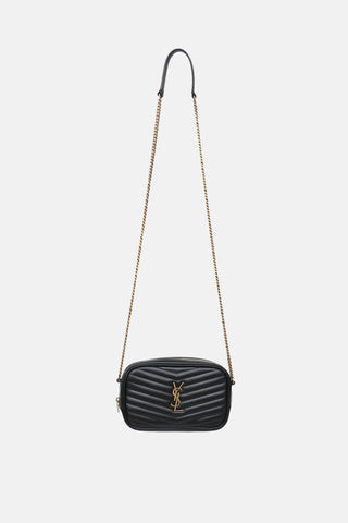 Saint Laurent Quilted Lou Mini Camera Bag