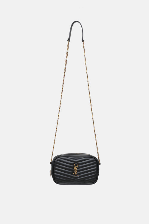 Saint Laurent Quilted Lou Mini Camera Bag