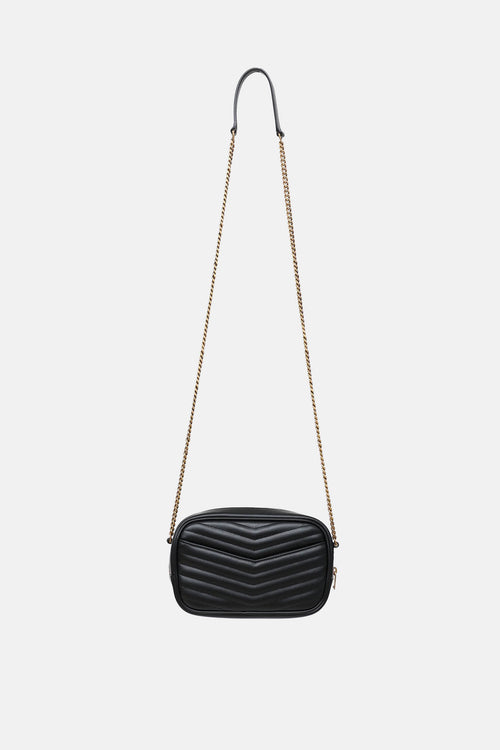 Saint Laurent Quilted Lou Mini Camera Bag