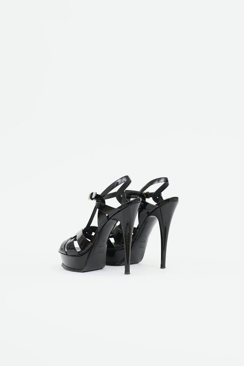 Saint Laurent Patent Tribute Sandal