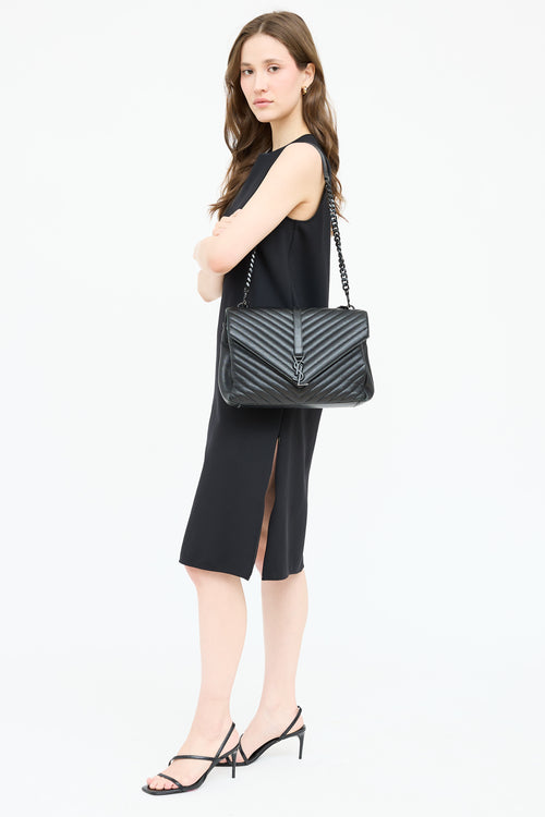 Saint Laurent Large Quilted College Bag