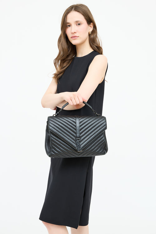 Saint Laurent Large Quilted College Bag