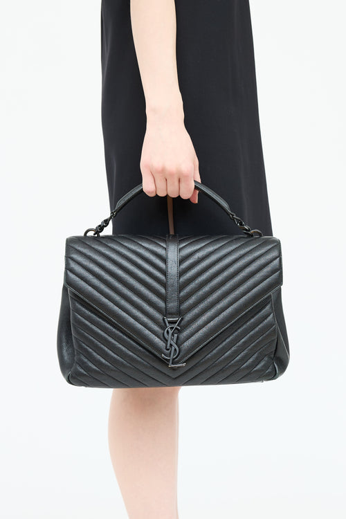 Saint Laurent Large Quilted College Bag