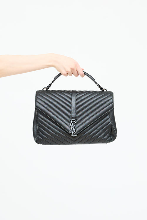 Saint Laurent Large Quilted College Bag