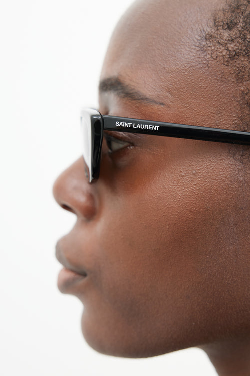 Saint Laurent Black SL277 Small Tapered Sunglasses