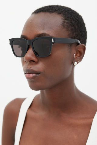 Saint Laurent Black SL560001 Wayfarer Sunglasses