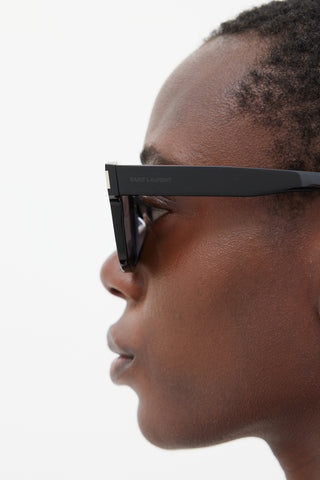 Saint Laurent Black SL560001 Wayfarer Sunglasses