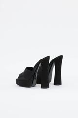 Saint Laurent Satin Boogie Platform Mule