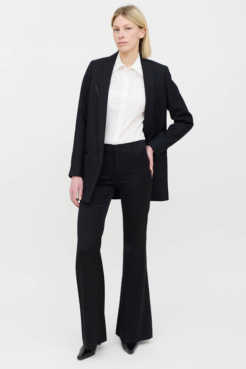Saint Laurent 2018 Wool Shawl Blazer