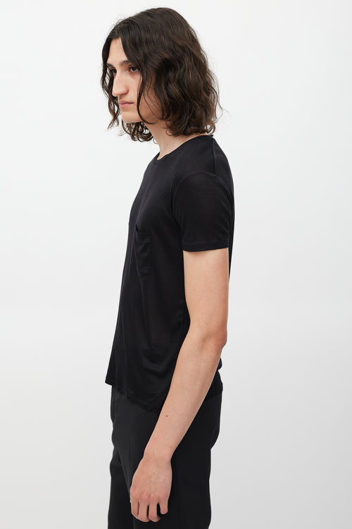 Saint Laurent Black Silk Shirt