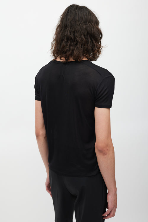 Saint Laurent Black Silk Shirt