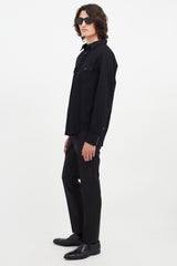 Saint Laurent Black & Silver Western Shirt