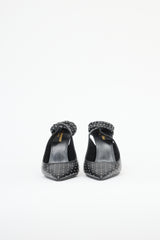 Saint Laurent Leather Zoe 105 Wrapped Pump