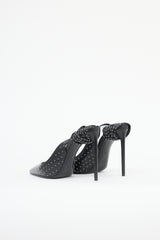 Saint Laurent Leather Zoe 105 Wrapped Pump
