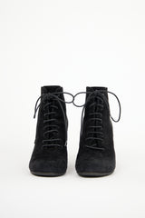 Saint Laurent Black Suede Babies 90 Boot