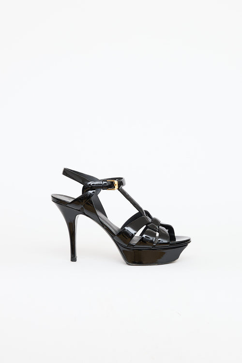 Saint Laurent Patent Tribute Sandal