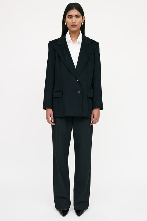 Saint Laurent Cashmere Single Breasted Blazer