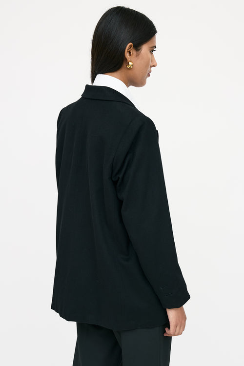 Saint Laurent Cashmere Single Breasted Blazer