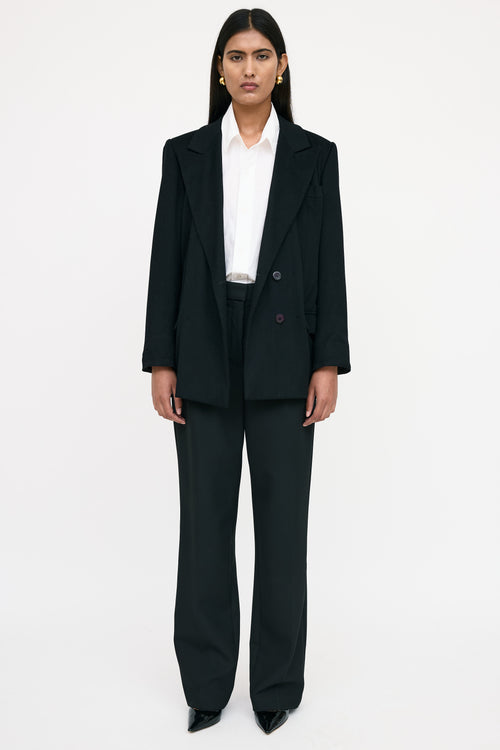 Saint Laurent Cashmere Single Breasted Blazer