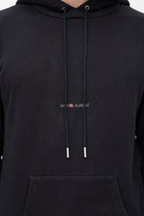 Saint Laurent Black & White Logo Hoodie