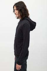 Saint Laurent Black & White Logo Hoodie