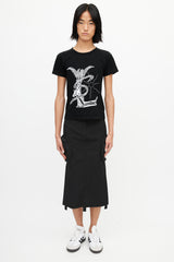 Saint Laurent Black & White Logo T-Shirt