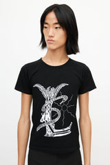 Saint Laurent Black & White Logo T-Shirt