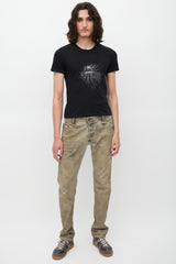 Saint Laurent Black & White Logo T-Shirt