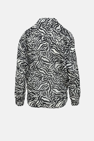 Saint Laurent 2019 Printed Button Up Top