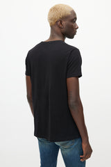 Saint Laurent Black & White Star Logo T-Shirt