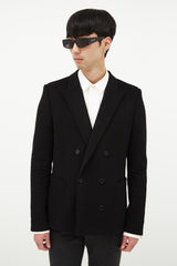 Saint Laurent Black Wool Double Breasted Blazer