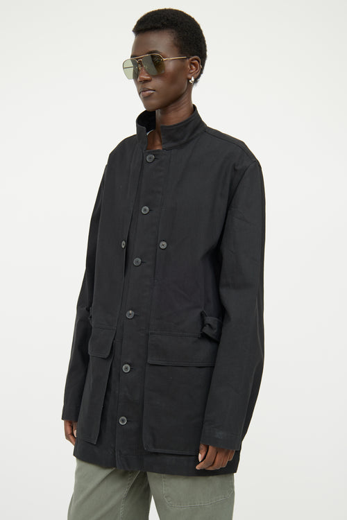 Saint Laurent Black Cotton Jacket
