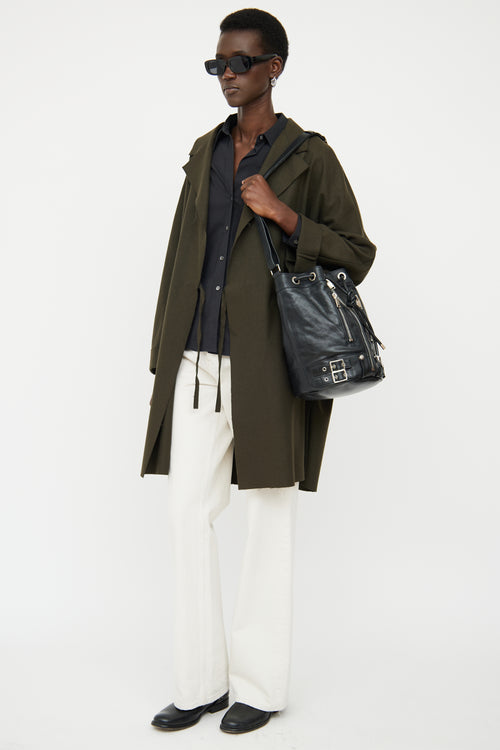Saint Laurent Black Rider Bucket Bag
