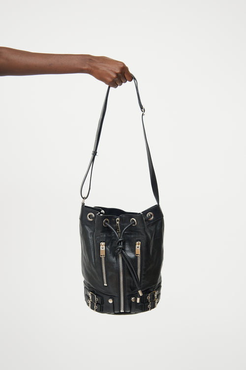 Saint Laurent Black Rider Bucket Bag