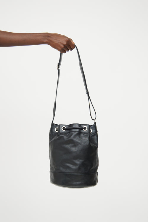 Saint Laurent Black Rider Bucket Bag