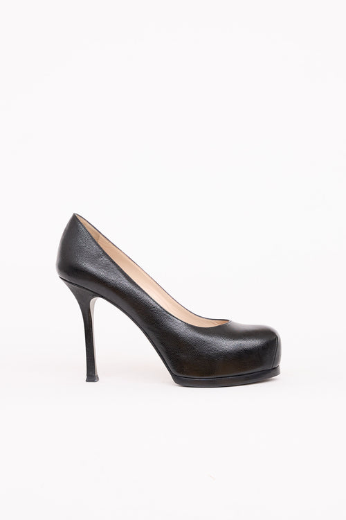 Leather Tribtoo Pump