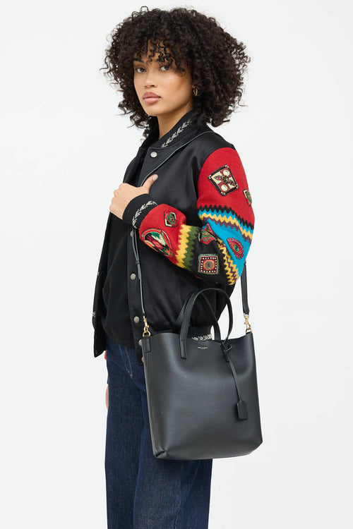 Saint Laurent Leather Shopping Tote