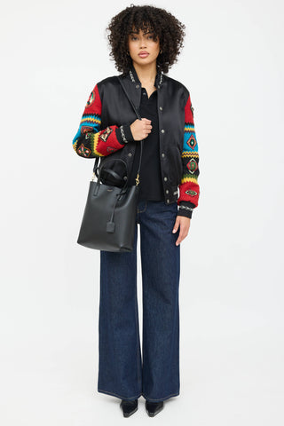 Saint Laurent Leather Shopping Tote