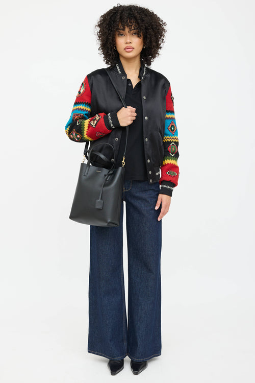 Saint Laurent Leather Shopping Tote