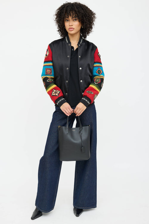 Saint Laurent Leather Shopping Tote