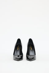 Saint Laurent Black Patent Leather Heel
