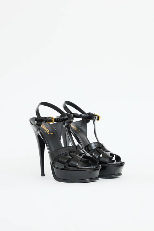 Saint Laurent Patent Tribute Sandal