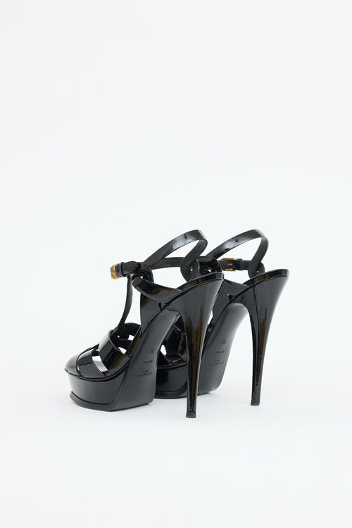 Saint Laurent Patent Tribute Sandal