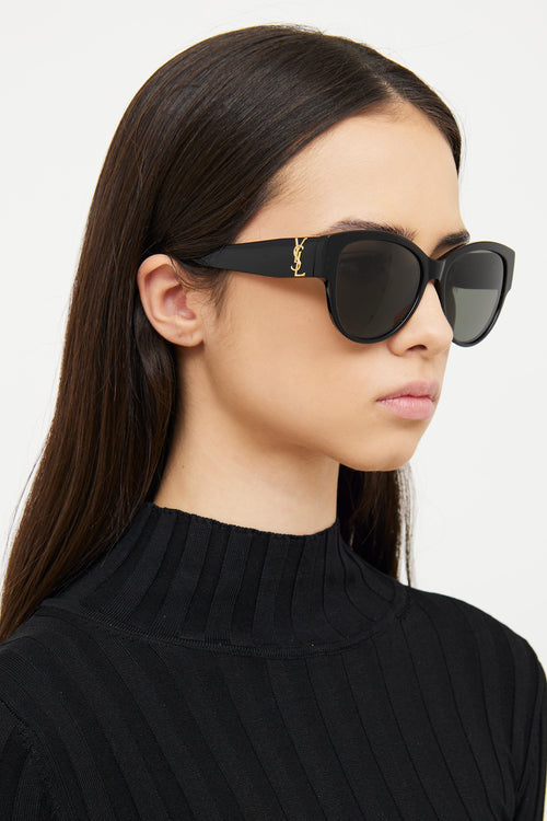Saint Laurent Black SL M3 Sunglasses
